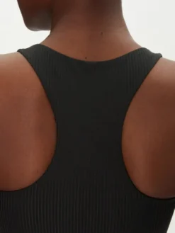 Girlfriend Collective Biustonosz sportowy Rib Paloma 1028 Czarny