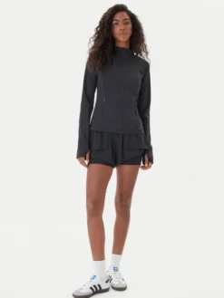 Girlfriend Collective Bluza techniczna Estrella 2030 Czarny Slim Fit
