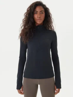 Girlfriend Collective Koszulka techniczna Reset 3054 Czarny Slim Fit