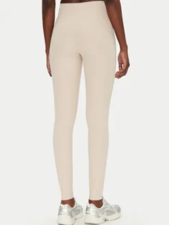 Girlfriend Collective Legginsy Rib High-Rise 4034 Beżowy Slim Fit
