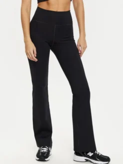 Girlfriend Collective Legginsy Compressive 4038 Czarny Flare Fit