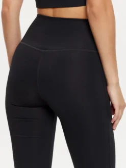 Girlfriend Collective Legginsy Compressive 4038 Czarny Flare Fit