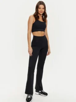 Girlfriend Collective Legginsy Compressive 4038 Czarny Flare Fit