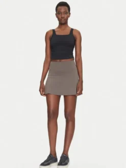 Girlfriend Collective Spódnica mini Float 4045 Beżowy Regular Fit