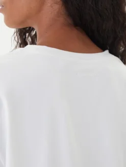 Girlfriend Collective T-Shirt Reset 3039 Biały Relaxed Fit