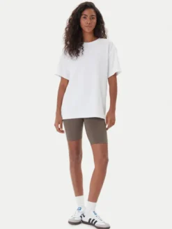 Girlfriend Collective T-Shirt Reset 3039 Biały Relaxed Fit