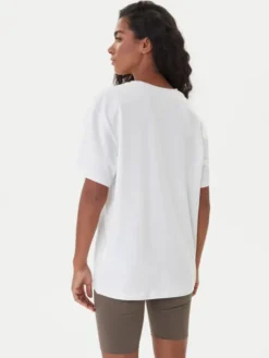 Girlfriend Collective T-Shirt Reset 3039 Biały Relaxed Fit