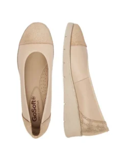 Go Soft Baleriny CEO-WI16-FLEXX-02 Beżowy
