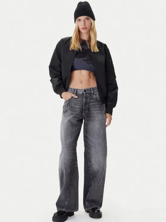 G-STAR Jeansy Contor 3D D27690-D537 Szary Wide Leg