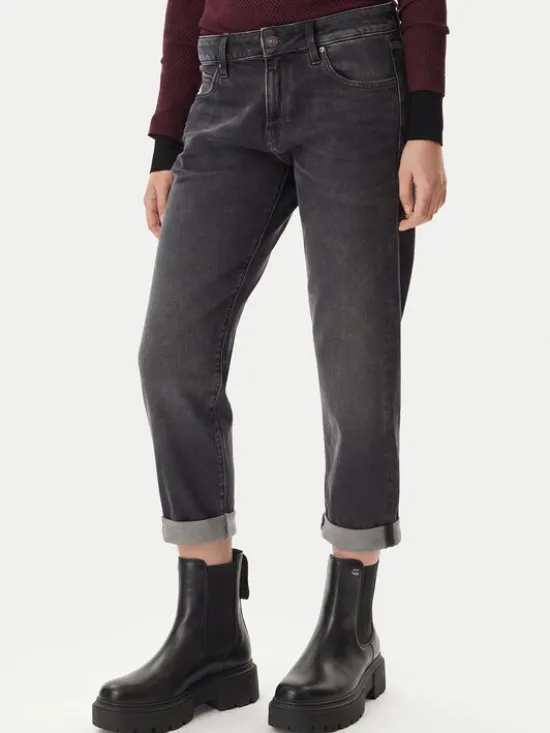 G-STAR Jeansy Kate D15264-C293 Szary Boyfriend Fit