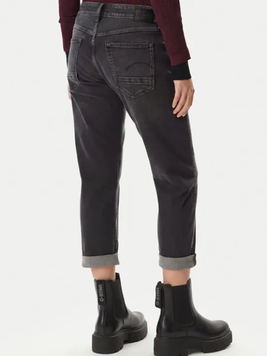 G-STAR Jeansy Kate D15264-C293 Szary Boyfriend Fit