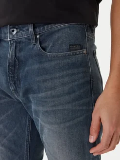 G-STAR Jeansy Mosa D23692-D775 Szary Straight Fit