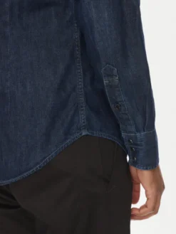G-STAR Koszula jeansowa Dakota D23616-D252 Granatowy Slim Fit