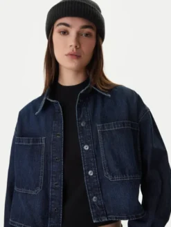 G-STAR Koszula jeansowa D26851-E090 Granatowy Boxy Fit