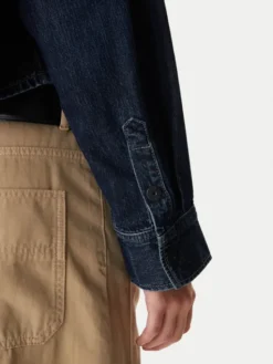 G-STAR Koszula jeansowa D26851-E090 Granatowy Boxy Fit