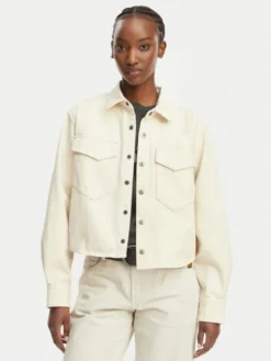 G-STAR Kurtka jeansowa D29107-E362 Kremowy Relaxed Fit