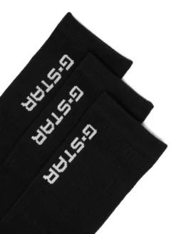 G-STAR Skarpety długie CEO_AS_G-STAR_312_W_AW26 (3-PACK) Czarny