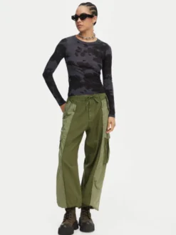 G-STAR Spodnie cargo D29010-E519 Zielony ciemny Straight Fit