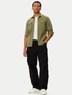 G-STAR Spodnie cargo Rovic 3D D30010-5126 Czarny Relaxed Fit
