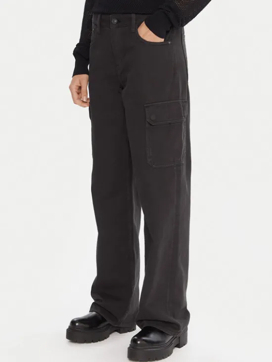 G-STAR Spodnie materiałowe Judee D24673-E078 Czarny Relaxed Fit