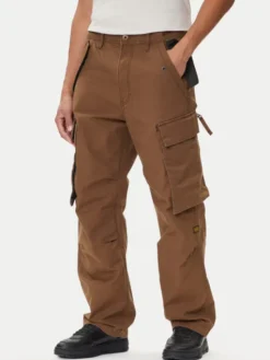 G-STAR Spodnie materiałowe R-3N D25224-D191 Brązowy Straight Fit