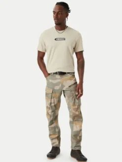 G-STAR Spodnie materiałowe Rovic D02190-E574 Zielony Tapered Fit