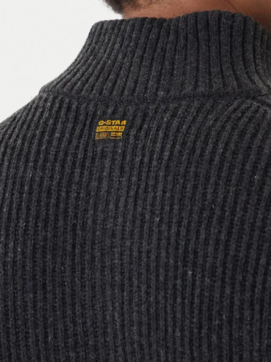 G-STAR Sweter Essential D23938-E212 Szary Regular Fit