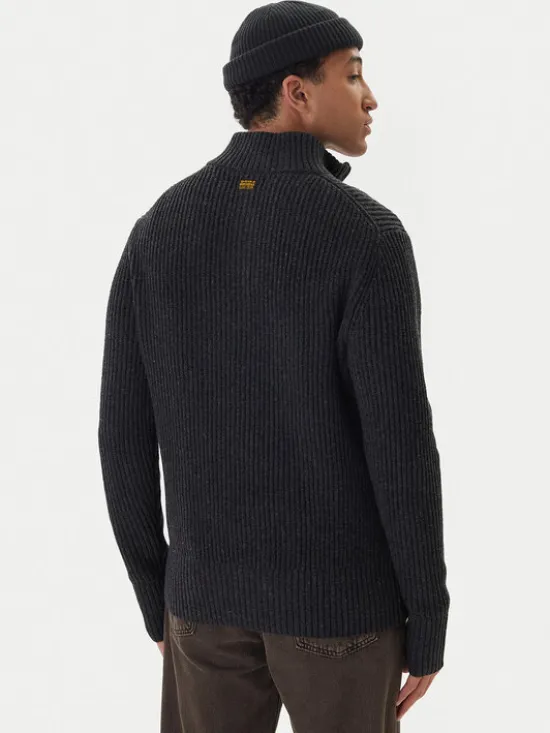 G-STAR Sweter Essential D23938-E212 Szary Regular Fit