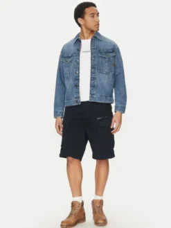 G-STAR Szorty materiałowe Rovic Zip D08566-5126 990 Czarny Relaxed Fit