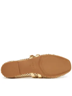 Guess Baleriny FLJKNN FAB02 Złoty