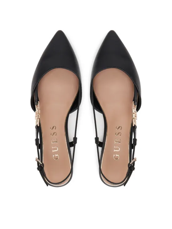 Guess Baleriny FLTFRA LEA05 Czarny