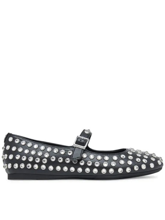 Guess Baleriny FLTKDL ELE02 Czarny