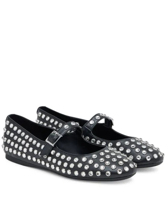 Guess Baleriny FLTKDL ELE02 Czarny