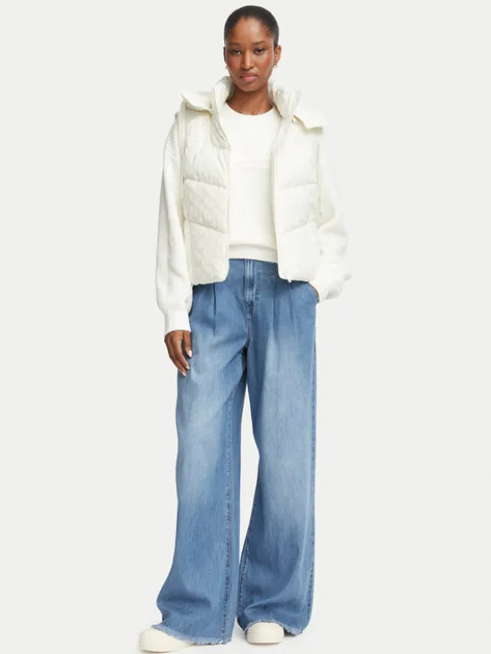 Guess Bezrękawnik W6BL53 W4182 Kremowy Regular Fit