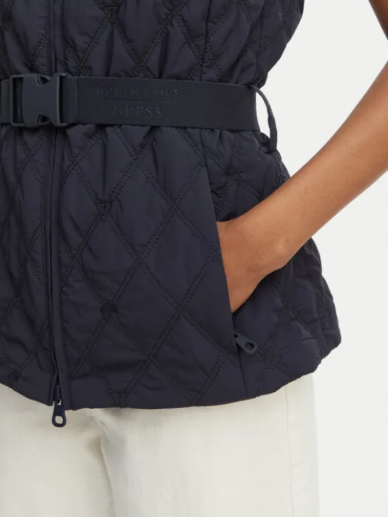 Guess Bezrękawnik W6GL01 W1400 Granatowy Regular Fit