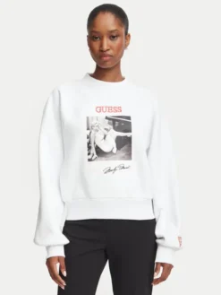 Guess Bluza 184347 Biały Classic Fit