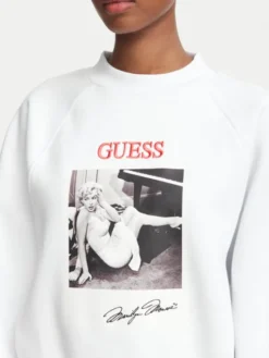 Guess Bluza 184347 Biały Classic Fit