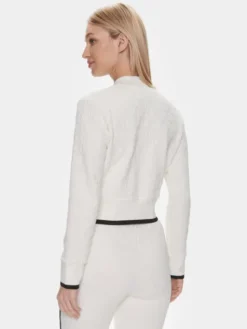 Guess Bluza Cheri Baseball V4RQ07 KBSL0 Biały Regular Fit