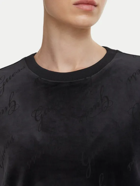 Guess Bluza O6BQ02 K5062 Czarny Regular Fit