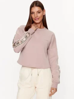Guess Bluza V3BQ16 KB3P2 Różowy Regular Fit