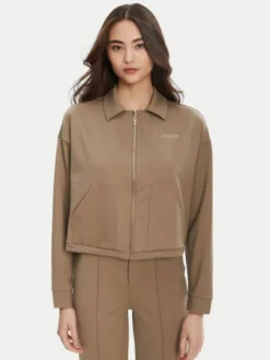Guess Bluza V5YL08 KCX42 Brązowy Regular Fit