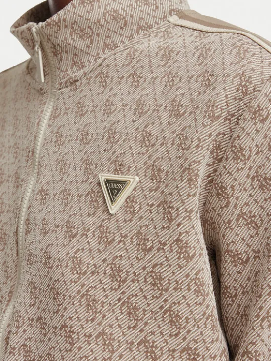 Guess Bluza V6YQ28 K5183 Beżowy Regular Fit