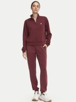 Guess Bluza V6YQ17 K4313 Bordowy Regular Fit