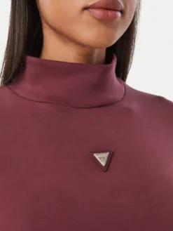 Guess Bluza V4YQ05 KCAY2 Bordowy Regular Fit