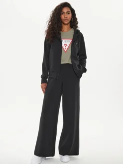 Guess Bluza V4YQ06 KCAY2 Czarny Regular Fit