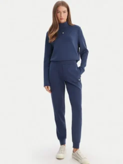 Guess Bluza V4YQ05 KCAY2 Granatowy Regular Fit