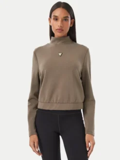 Guess Bluza V4YQ05 KCAY2 Zielony ciemny Regular Fit