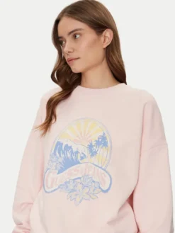 Guess Bluza W5GQ16 K68I4 Różowy Regular Fit
