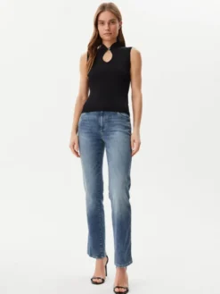 Guess Bluzka W5GR10 Z3L10 Czarny Regular Fit