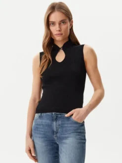 Guess Bluzka W5GR10 Z3L10 Czarny Regular Fit